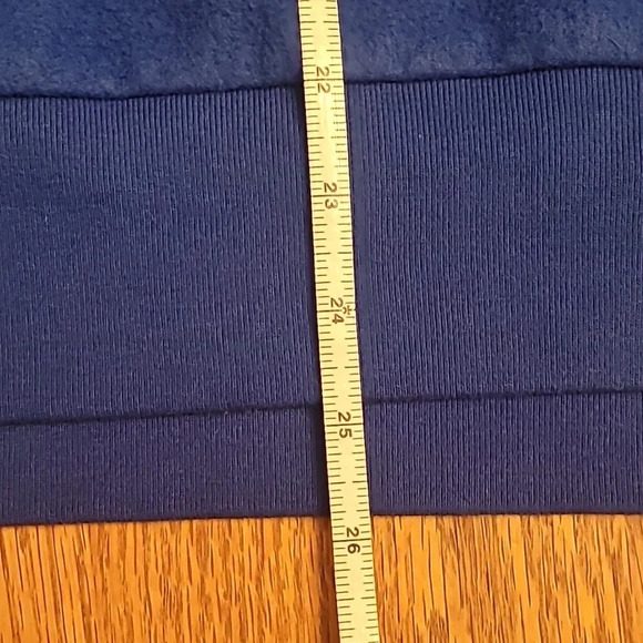 Victoria's Secret PINK women's XS all blue crewneck warm fuzzy sweater LOT E12 - Picture 6 of 8